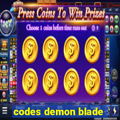 codes demon blade