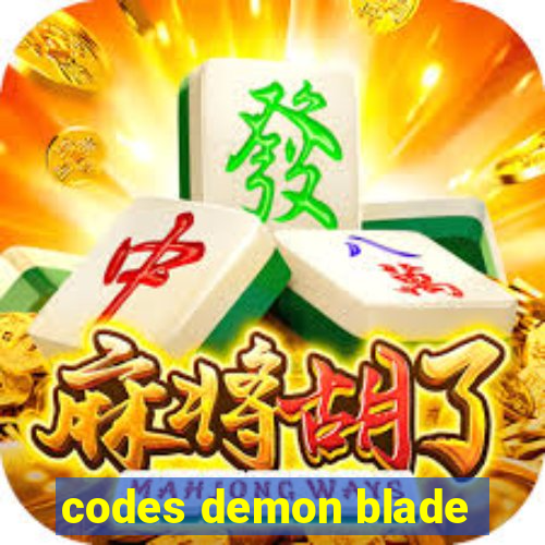 codes demon blade