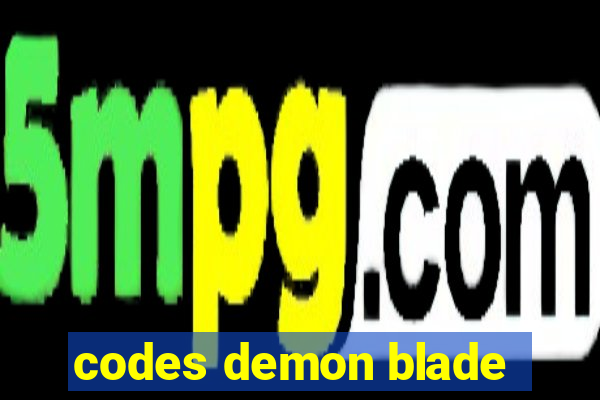 codes demon blade