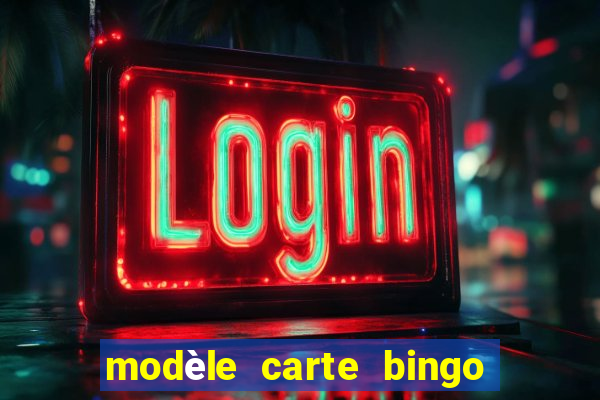 modèle carte bingo quarantaine gratuit