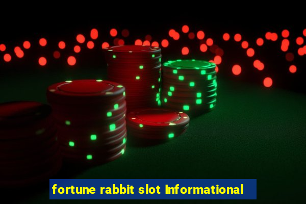 fortune rabbit slot Informational