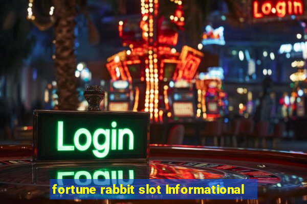 fortune rabbit slot Informational