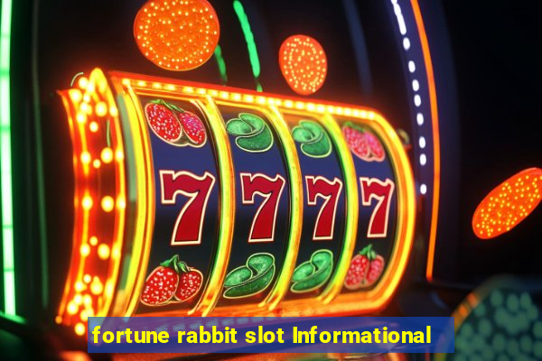 fortune rabbit slot Informational