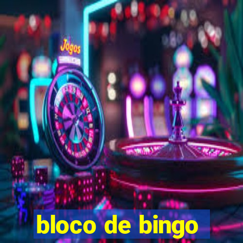 bloco de bingo