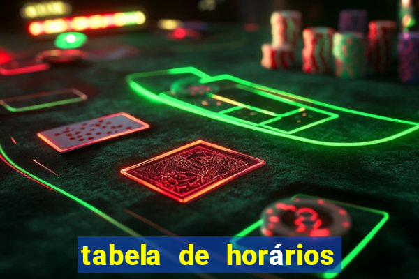 tabela de horários fortune tiger