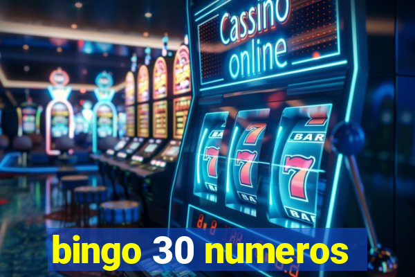 bingo 30 numeros