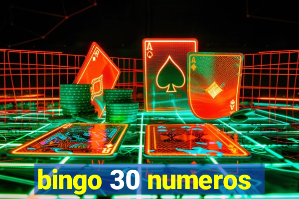 bingo 30 numeros