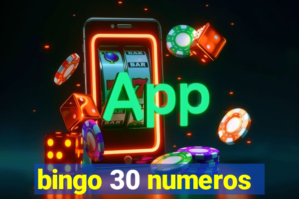 bingo 30 numeros