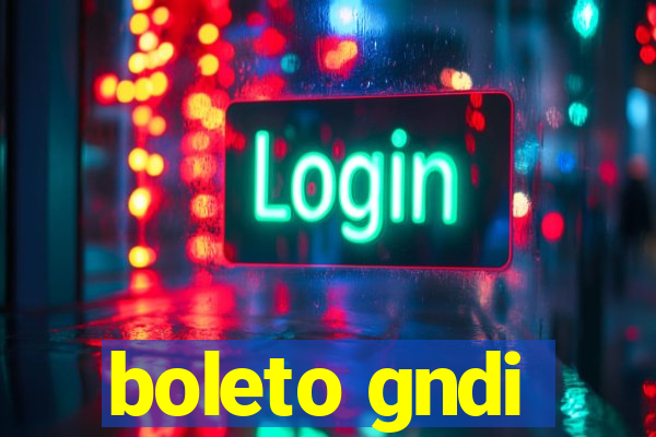 boleto gndi