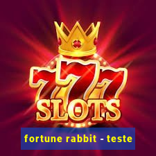 fortune rabbit - teste