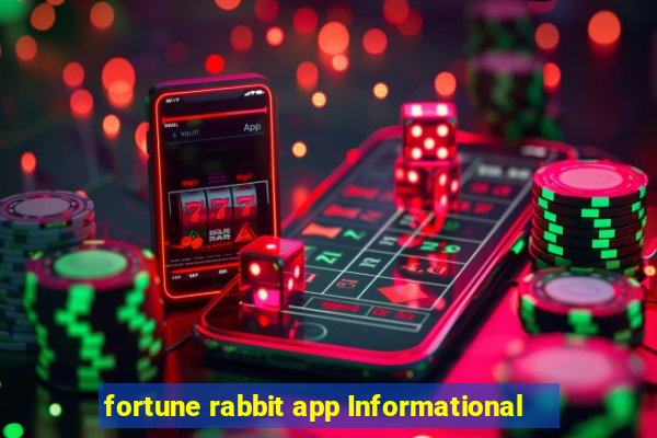 fortune rabbit app Informational