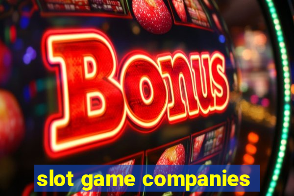 slot game companies