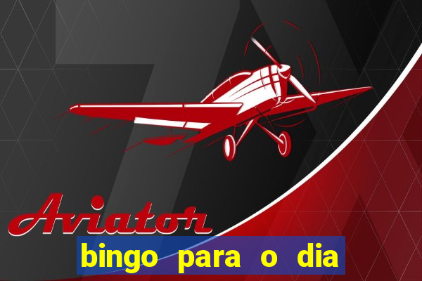 bingo para o dia do estudante