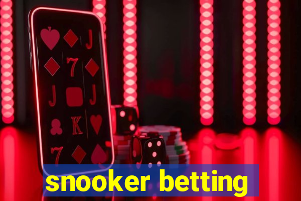 snooker betting