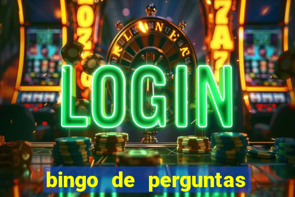 bingo de perguntas e respostas