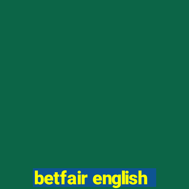 betfair english