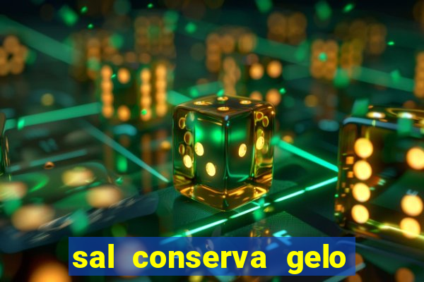 sal conserva gelo mais tempo