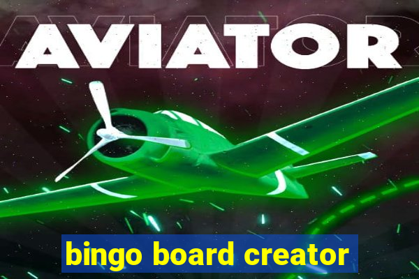 bingo board creator