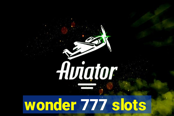 wonder 777 slots