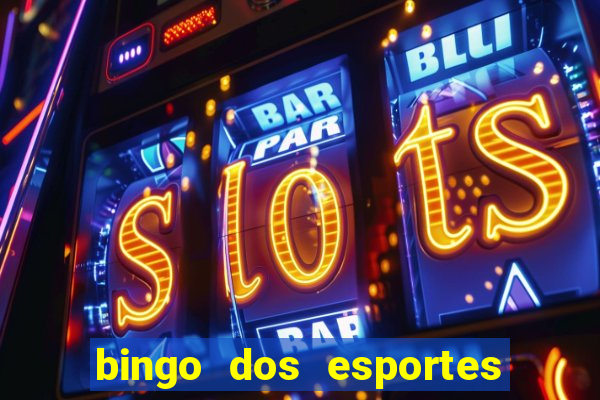 bingo dos esportes para imprimir