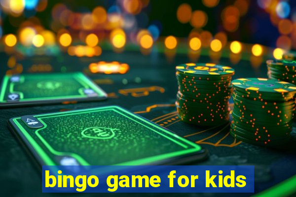 bingo game for kids