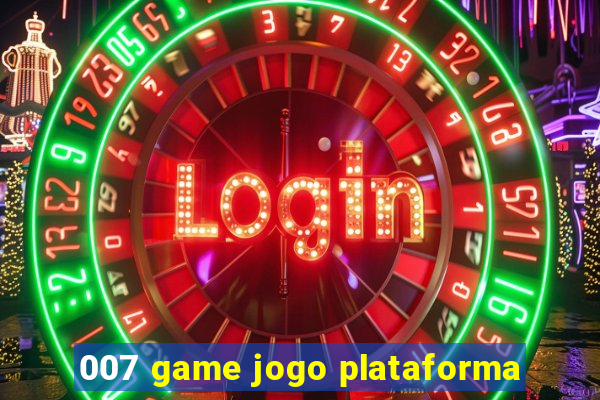 007 game jogo plataforma