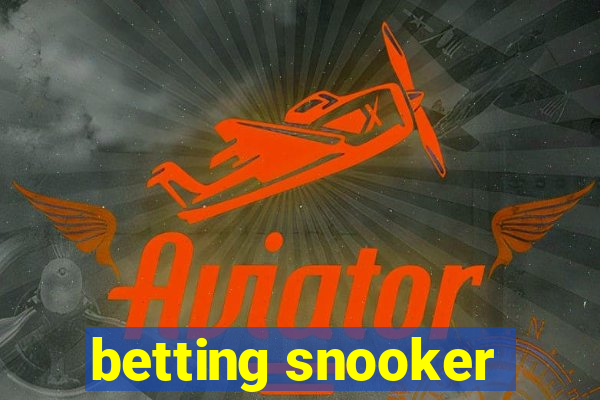 betting snooker