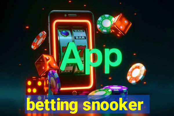 betting snooker