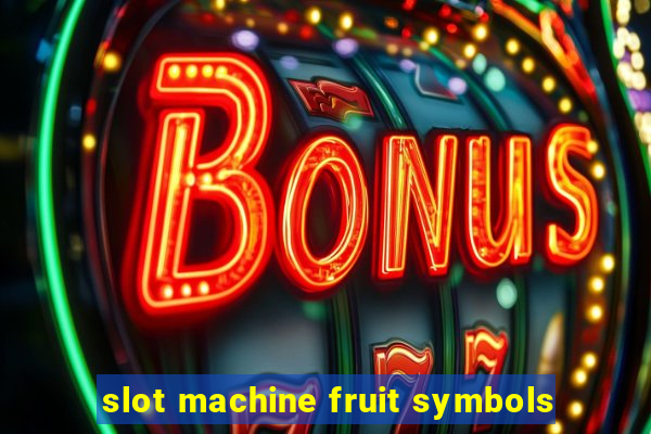 slot machine fruit symbols