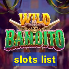 slots list