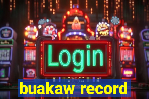 buakaw record