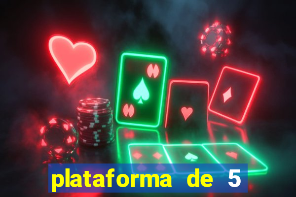 plataforma de 5 reais de b么nus