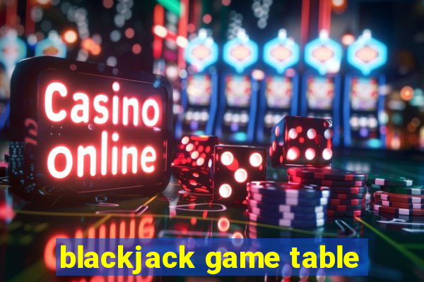 blackjack game table