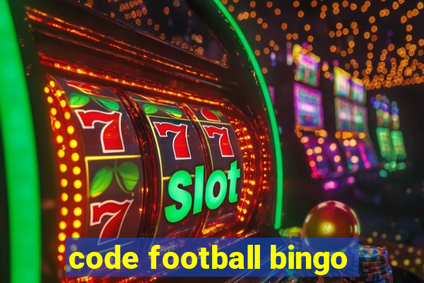 code football bingo