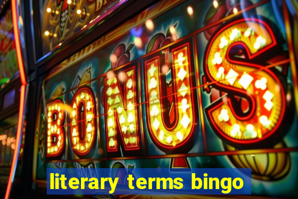 literary terms bingo