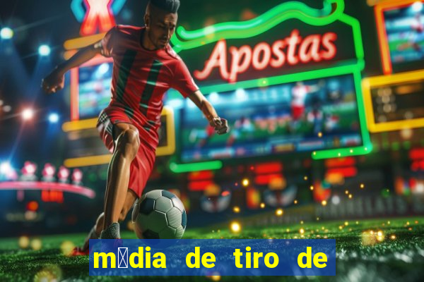 m茅dia de tiro de meta por jogo