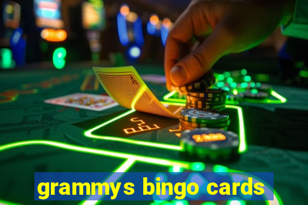 grammys bingo cards