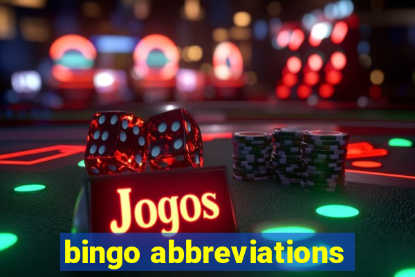 bingo abbreviations