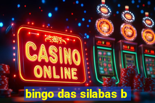 bingo das silabas b