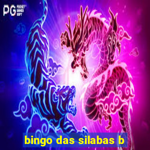 bingo das silabas b