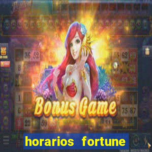 horarios fortune tiger hoje