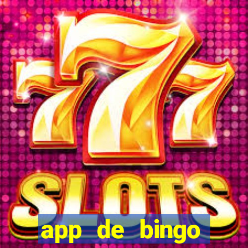 app de bingo valendo dinheiro