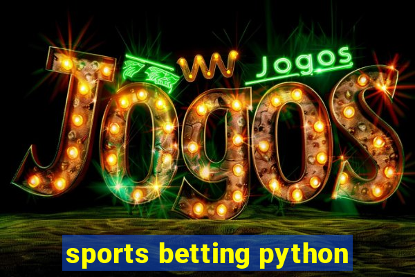 sports betting python