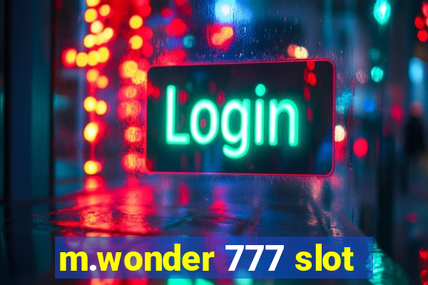 m.wonder 777 slot