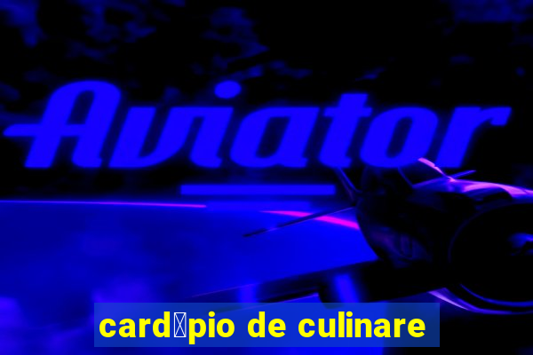 card谩pio de culinare