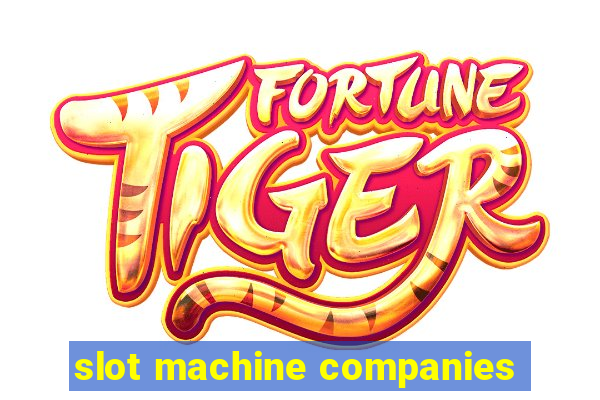 slot machine companies