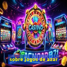 sobre jogos de azar