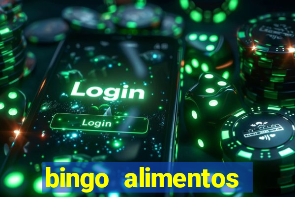 bingo alimentos para imprimir