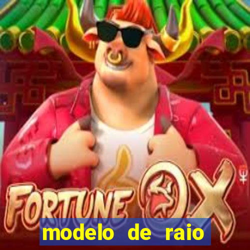 modelo de raio para imprimir