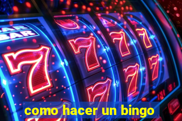 como hacer un bingo